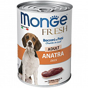 Monge Dog Fresh Chunks in Loaf консервы для собак мясной рулет с уткой 400 гр, банка Ижевск