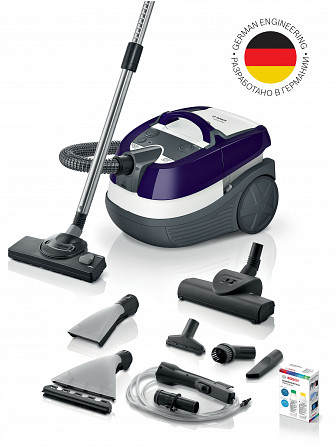 Пылесос Bosch BWD41740, фиолетовый Москва - изображение 1