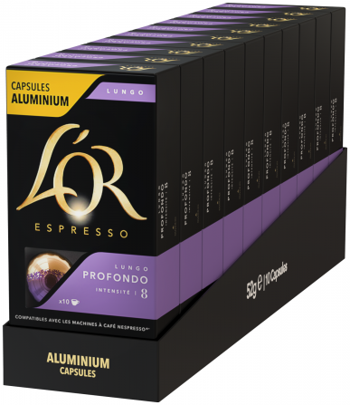 Кофе в капсулах L'OR Espresso Lungo Profondo, 10 шт., 10 уп. Москва - изображение 1