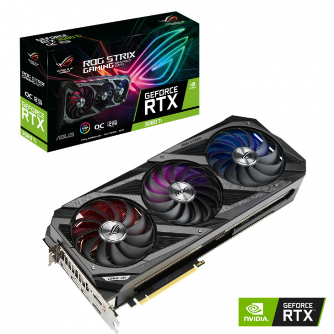 Видеокарта ASUS ROG Strix GeForce RTX 3080 Ti OC 12GB (ROG-STRIX-RTX3080TI-O12G-GAMING) Москва - изображение 1