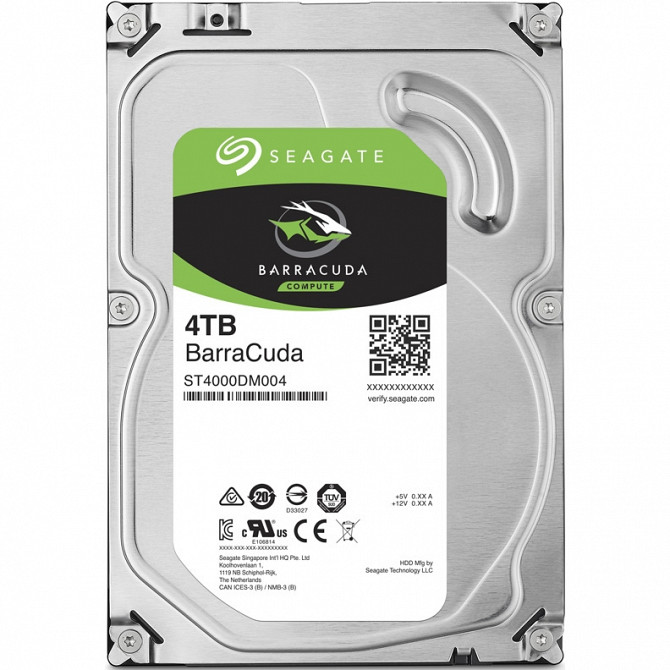 Жесткий диск Seagate Barracuda 3.5" 4.0 Tb SATA III 256 Mb 5400 rpm ST4000DM004 Москва - изображение 1