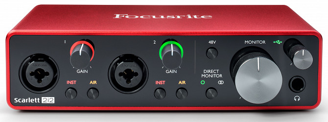 Внешняя звуковая карта Focusrite Scarlett 2i2 Москва - изображение 1