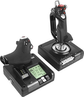 Джойстик Logitech G Saitek X52 Pro Flight Control System USB (945-000003) Москва - изображение 1