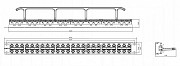 Патч-панель высокой плотности Hyperline PPHD-19-48-8P8C-C6A-110D доставка из г.Москва