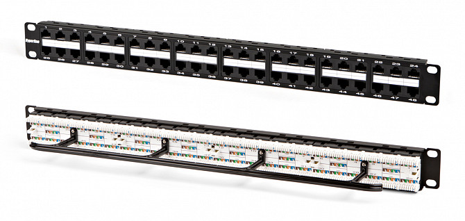Патч-панель высокой плотности Hyperline PPHD-19-48-8P8C-C6A-110D Москва - изображение 1