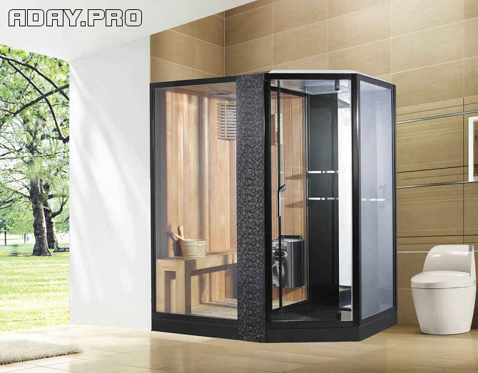 Финская сауна с баней ORANS RS-89103 LS black Москва - изображение 1