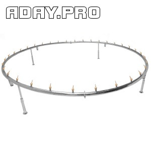 Фонтанное кольцо Reexo Fontana Corona, ø=4 м, 50 мм, на 64 форсунки, AISI-304 Москва - изображение 1