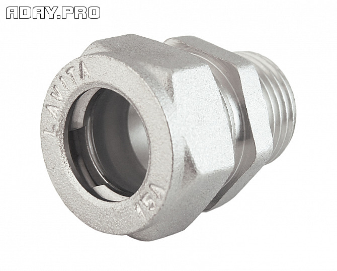 Муфта V/S 15x3/4 усиленный Lavita, наружная резьба для гофрированных труб Екатеринбург - изображение 1