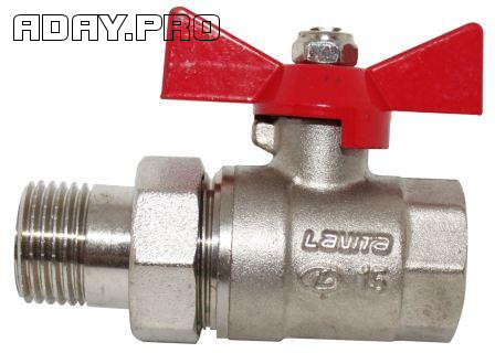 Кран шаровой FxMCB 3/4 Lavita с американкой Екатеринбург - изображение 1