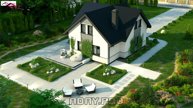 Проект Z13 - Простой в строительстве дом с балконом над входом Екатеринбург - изображение 1