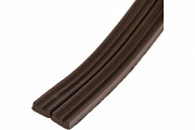 Резиновый уплотнитель TUNDRA Krep профиль Е, размер 4х9 мм, коричневый, в упаковке 6 м доставка из г.Москва