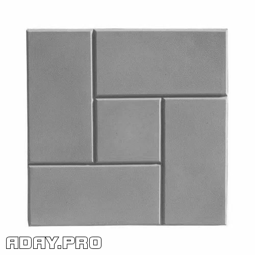 Плитка тротуарная Калифорния 300*300*30мм серая Москва - изображение 1