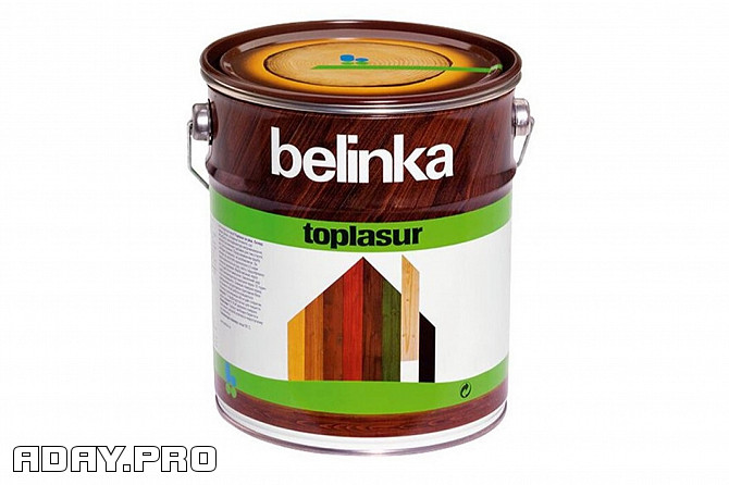Лазурное покрытие для защиты древесины Belinka TOPLASUR 17 тик Москва - изображение 1