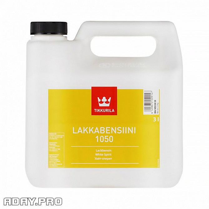 Уайт-спирит Tikkurila Lakkabensiini 1050 3 л Москва - изображение 1