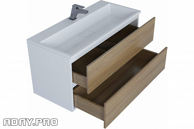 Тумба с раковиной для ванной Uperwood Barsa 100 см Москва - изображение 1