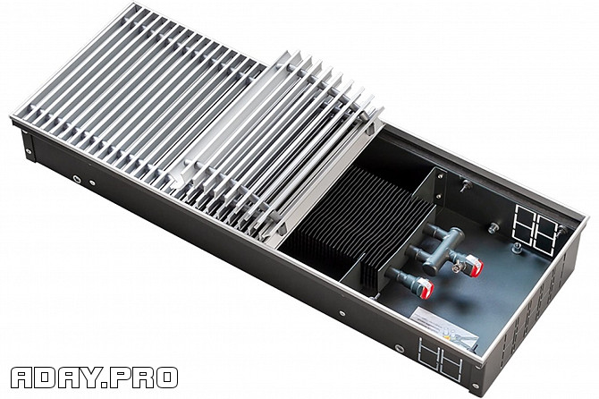 Встраиваемый внутрипольный конвектор TECHNO Power с решеткой KVZ 150-65-2500 RH07000083 Москва - изображение 1