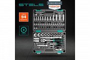 Набор инструментов Stels 14106 в пластиковом кейсе включает в себя 94 предметов доставка из г.Москва