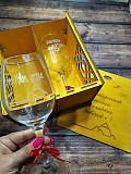 Подарочный набор с 2-мя бокалами для вина Сысерть