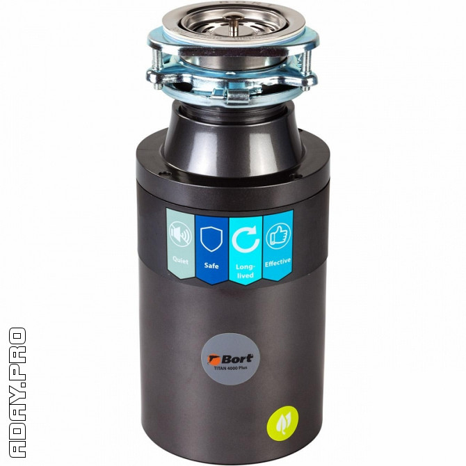 Бытовой измельчитель Bort TITAN 4000 Plus черный Москва - изображение 1
